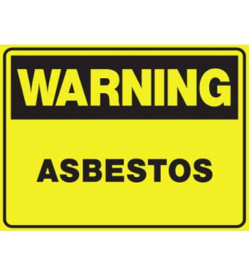 WARNING ASBESTOS