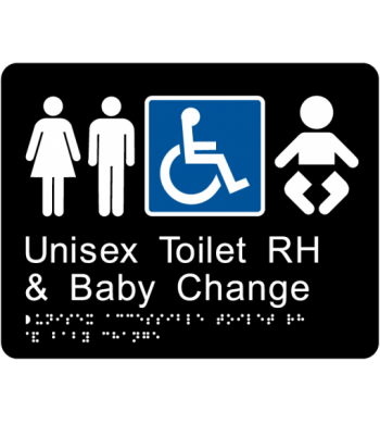 Unisex Accessible Toilet RH & Baby Change