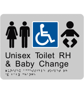 Unisex Accessible Toilet RH & Baby Change