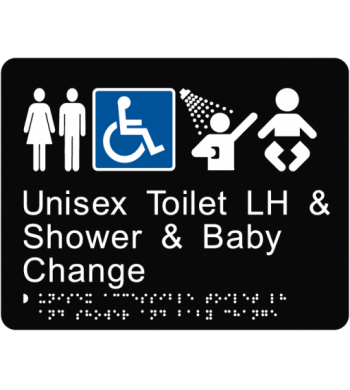 Unisex Toilet LH & Shower & Baby Change
