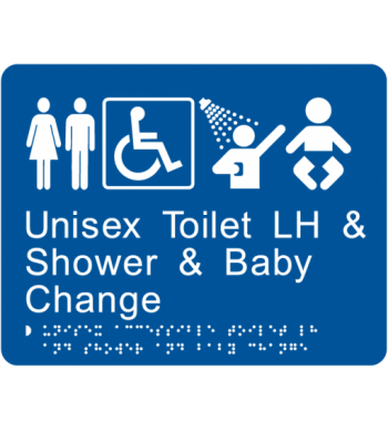 Unisex Toilet LH & Shower & Baby Change