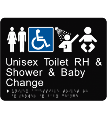 Unisex Toilet RH & Shower & Baby Change