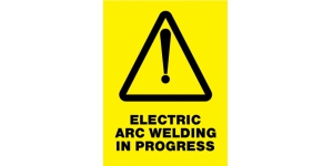 ELECTRIC ARC WELDING IN PROGRESS