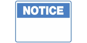 NOTICE BLANK