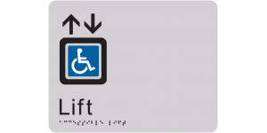 Accessible Lift manufactured by Bathurst Signs