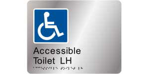 Accessible Toilet LH manufactured by Bathurst Signs