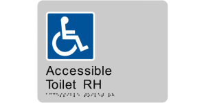 Accessible Toilet RH manufactured by Bathurst Signs