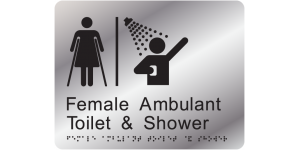 Airlock - Female Ambulant Toilet & Shower manufactured by Bathurst Signs