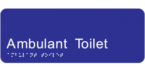 Ambulant Toilet manufactured by Bathurst Signs
