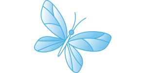 Blue Butterfly Wall Sticker