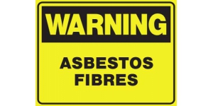 WARNING ASBESTOS FIBRES