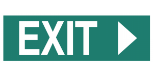 EXIT (RIGHT ARROW)