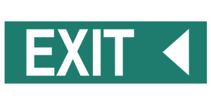 EXIT (LEFT ARROW)