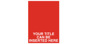 YOUR TITLE CAN BE INSERTED HERE