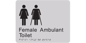 Female Ambulant Toilet Version 2 manufactured by Bathurst Signs