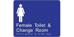 Female Toilet & Change Room manufactured by Bathurst Signs
