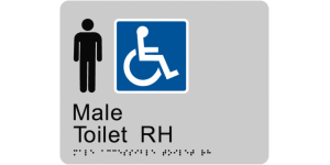 Male Accessible Toilet RH manufactured by Bathurst Signs