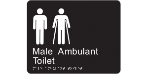 Male Ambulant Toilet Version 2 manufactured by Bathurst Signs