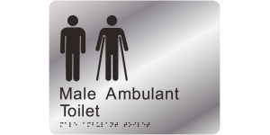 Male Ambulant Toilet Version 2 manufactured by Bathurst Signs