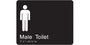 Male Toilet manufactured by Bathurst Signs
