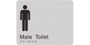 Male Toilet manufactured by Bathurst Signs