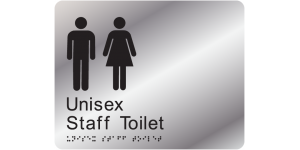 Unisex Staff Toilet manufactured by Bathurst Signs