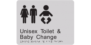 Unisex Toilet & Baby Change manufactured by Bathurst Signs
