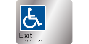 Accessible Exit manufactured by Bathurst Signs