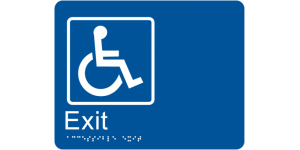 Accessible Exit manufactured by Bathurst Signs