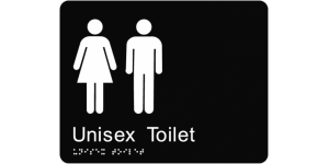 Unisex Toilet manufactured by Bathurst Signs